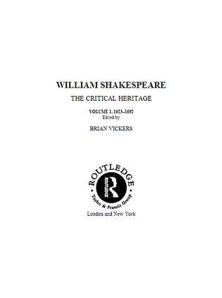Shakespeare the critical heritage. Vol. 5, 1765-1774