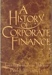 A history of corporate finance