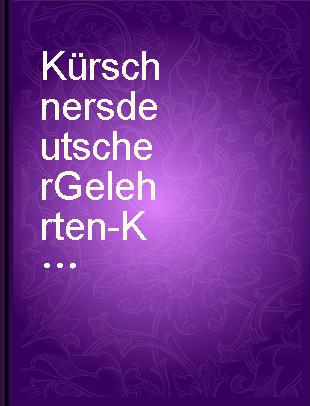 Kürschners deutscher Gelehrten-Kalender 1996 Bio-bibliographisches Verzeichnis deutschsprachiger Wissenschaftler der Gegenwart.