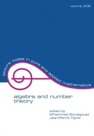 Algebra and number theory proceedings of a conference held in Fez, Morocco