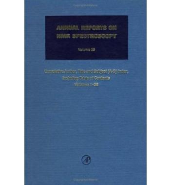 Annual reports on NMR spectroscopy. Volume 39, Cumulative author, title and subject index (A-G), including table of contents, Volumes 1-38