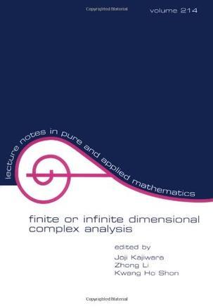 Finite or infinite dimensional complex analysis proceedings of the 7th Korean-Japanese colloquium