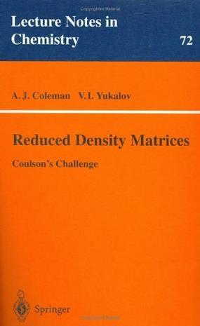Reduced density matrices Coulson's challenge
