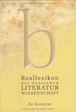 Reallexikon der deutschen Literaturwissenschaft Neubearbeitung des Reallexikons der deutschen Literaturgeschichte. Band 2, H-O