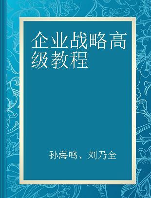 企业战略高级教程