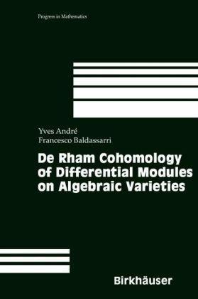 De Rham cohomology of differential modules on algebraic varieties