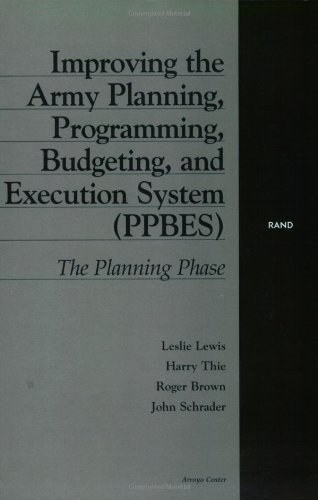 Improving the Army planning, programming, budgeting, and execution system (PPBES) the planning phase