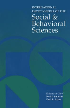 International encyclopedia of the social & behavioral sciences