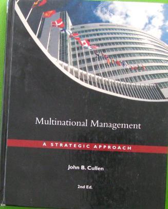 Multinational management a strategic approach