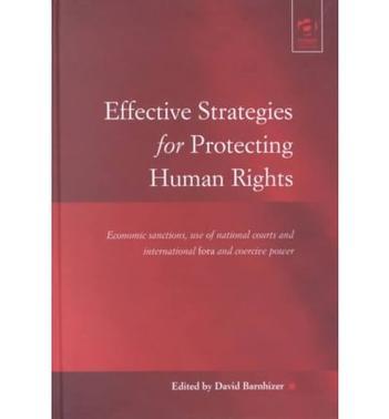 Effective strategies for protecting human rights Economic sanctions, use of national courts and international fora and coercive power