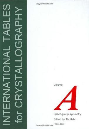 International tables for crystallography. Vol. A, space-group symmetry