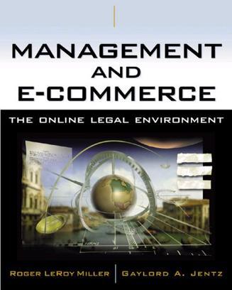 Management and e-commerce the online legal environment
