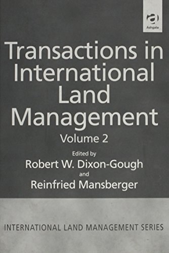 Transactions in international land management.