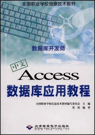 中文Access数据库应用教程 数据库开发师