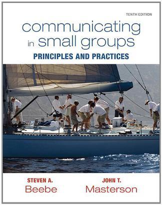 Communicating in small groups principles and practices