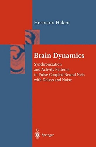 Brain dynamics synchronization and activity patterns in pulse-coupled neural nets with delays and noise