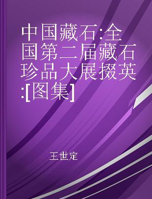 中国藏石 全国第二届藏石珍品大展掇英 [图集]