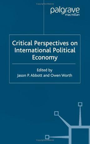 Critical perspectives on international political economy