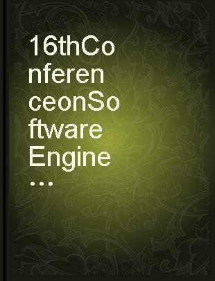 16th Conference on Software Engineering Education and Training proceedings : Madrid, Spain, March 20-22, 2003