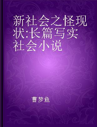 新社会之怪现状 长篇写实社会小说