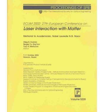 ECLIM 2002 27th European Conference on Laser Interaction with Matter : 7-11 October 2002, Moscow, Russia