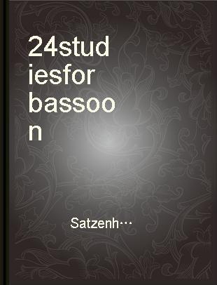 24 studies for bassoon