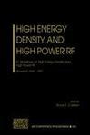 High energy density and high power RF 5th Workshop on High Energy Density and High Power RF, Snowbird, Utah, 1-5 October 2001