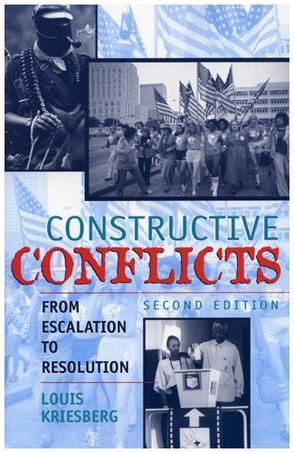 Constructive conflicts from escalation to resolution