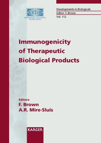 Immunogenicity of therapeutic biological products National Institutes of Health, Bethesda, MD, USA, Oct. 31st-Nov. 2nd, 2001