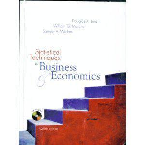 Statistical techniques in business & economics