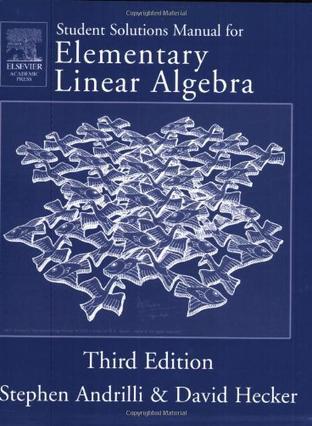 Student solutions manual for Elementary Linear Algebra