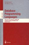 Database programming languages 9th international workshop, DBPL 2003, Potsdam, Germany, September 6-8, 2003 : revised papers