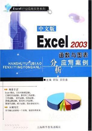 中文版Excel 2003函数与图表分析应用案例