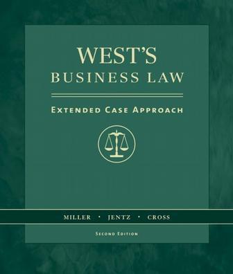 West's business law extended case approach