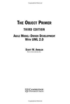 The object primer agile modeling-driven development with UML 2.0