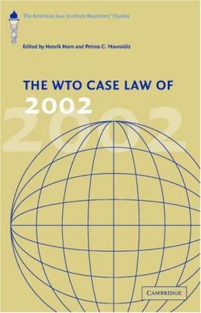 The WTO case law of 2002