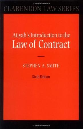 Atiyah's Introduction to the law of contract