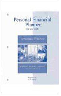Personal financial planner for use with Personal finance