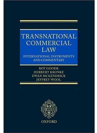 Transnational commercial law international instruments and commentary