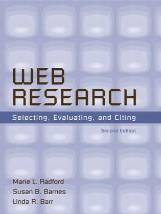 Web research selecting, evaluating, and citing