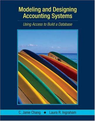Modeling and designing accounting systems using Access to build a database