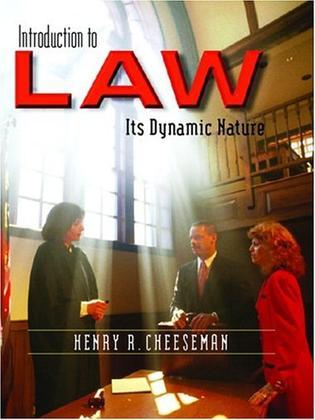 Introduction to law its dynamic nature