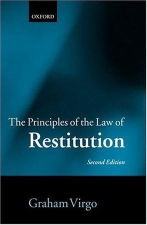 The principles of the law of restitution