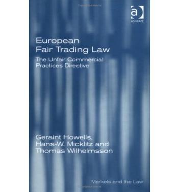 European fair trading law the unfair commercial practices directive