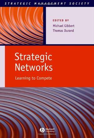 Strategic networks learning to compete