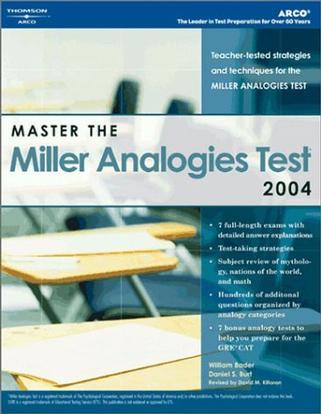 Master the Miller analogies test, 2004