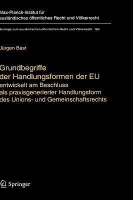 Grundbegriffe der Handlungsformen der EU entwickelt am Beschluss als praxisgenerierter Handlungsform des Unions- und Gemeinschaftsrechts