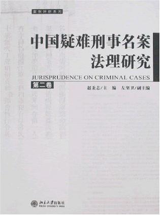 中国疑难刑事名案法理研究 第二卷