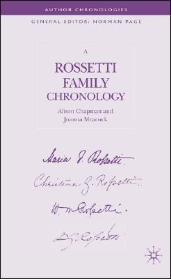 A Rossetti family chronology