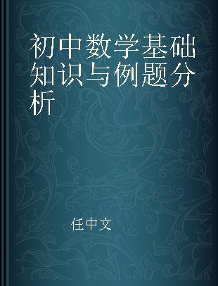 初中数学基础知识与例题分析